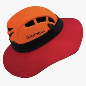 Climbing Helmet Sunshade Safety Sun Protection Work, Weiking The Rescue Team Red